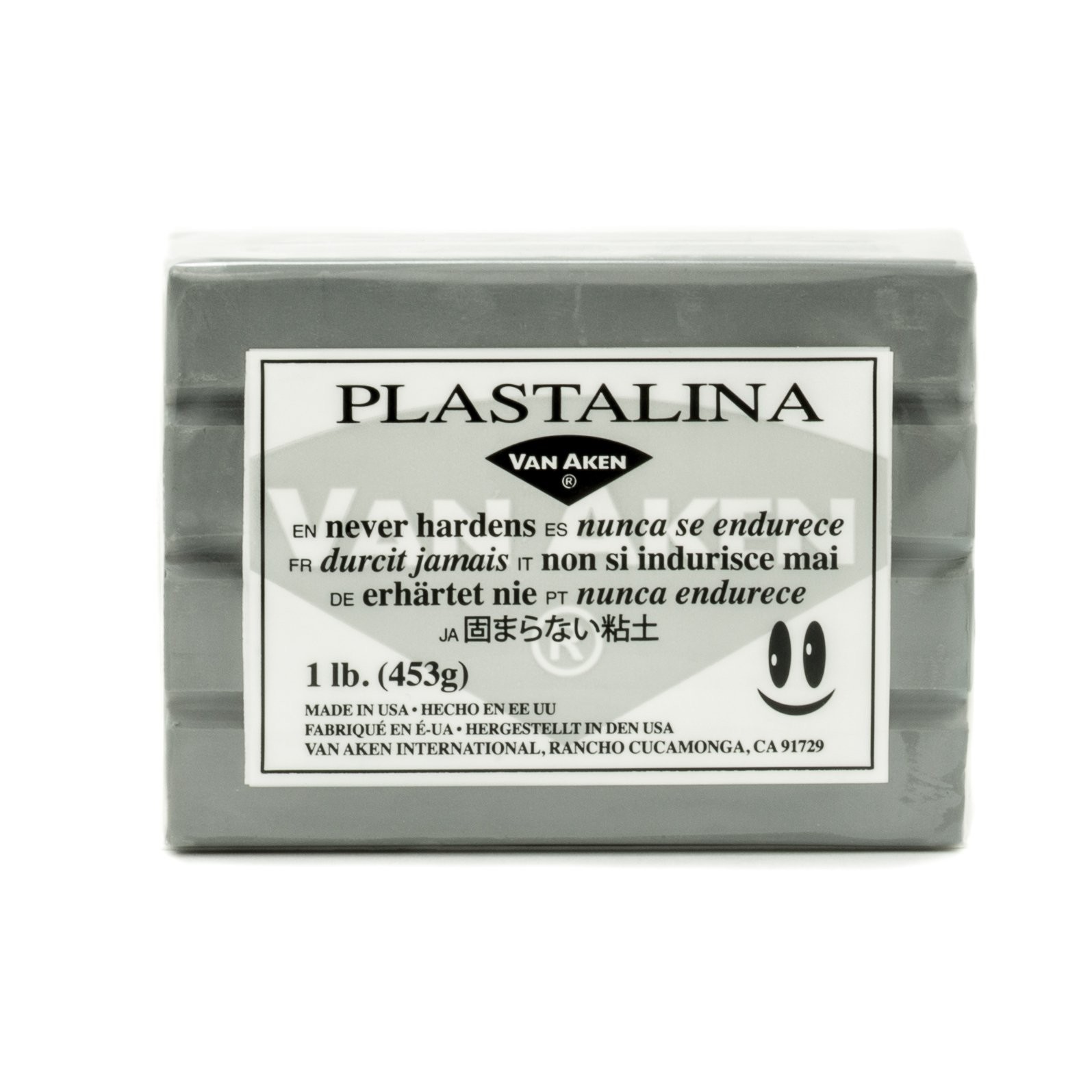Van Aken Plastalina Modeling Clay - Gray, 1 lb, Gray