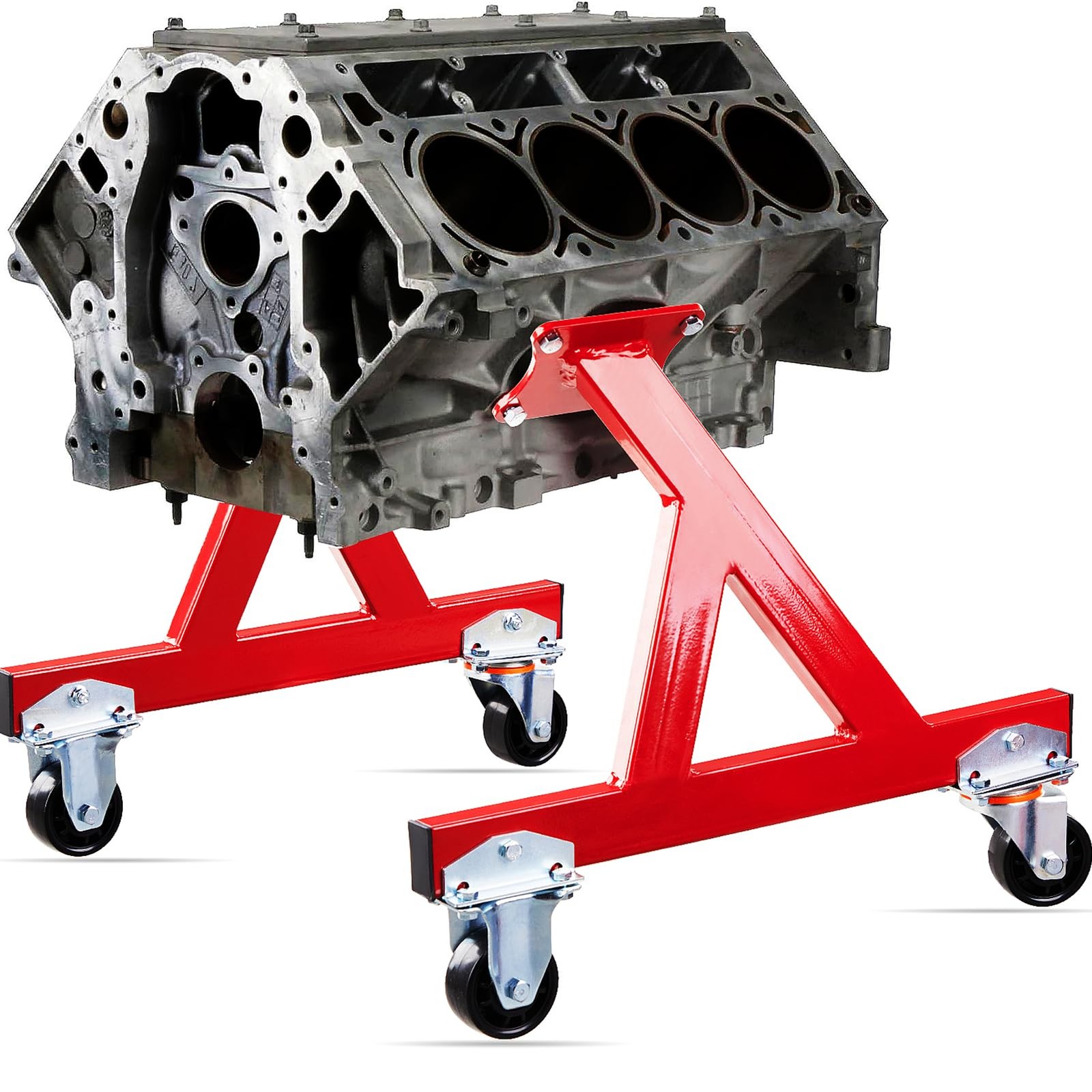 Engine Storage Stand SBC BBC Fits Chevy LS1, LS2, LS3, LS7, LS9, LM4 Red