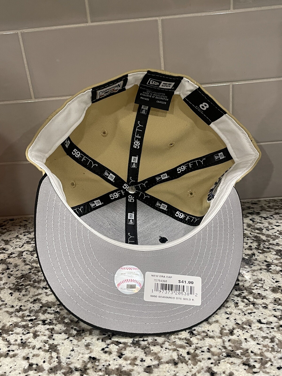New Era 59Fifty Fitted Seattle Mariners 35th Anniversary Side Patch Hat Sz 8
