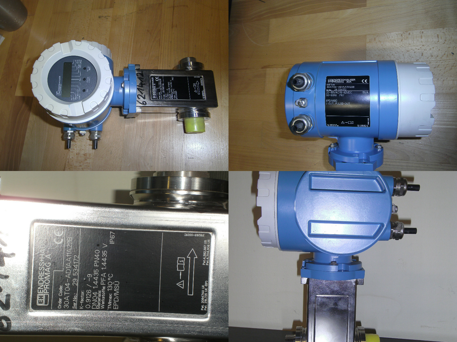 Endress + Hauser flow meter Promag 30A type.30AT04-AD1AA11A22B new