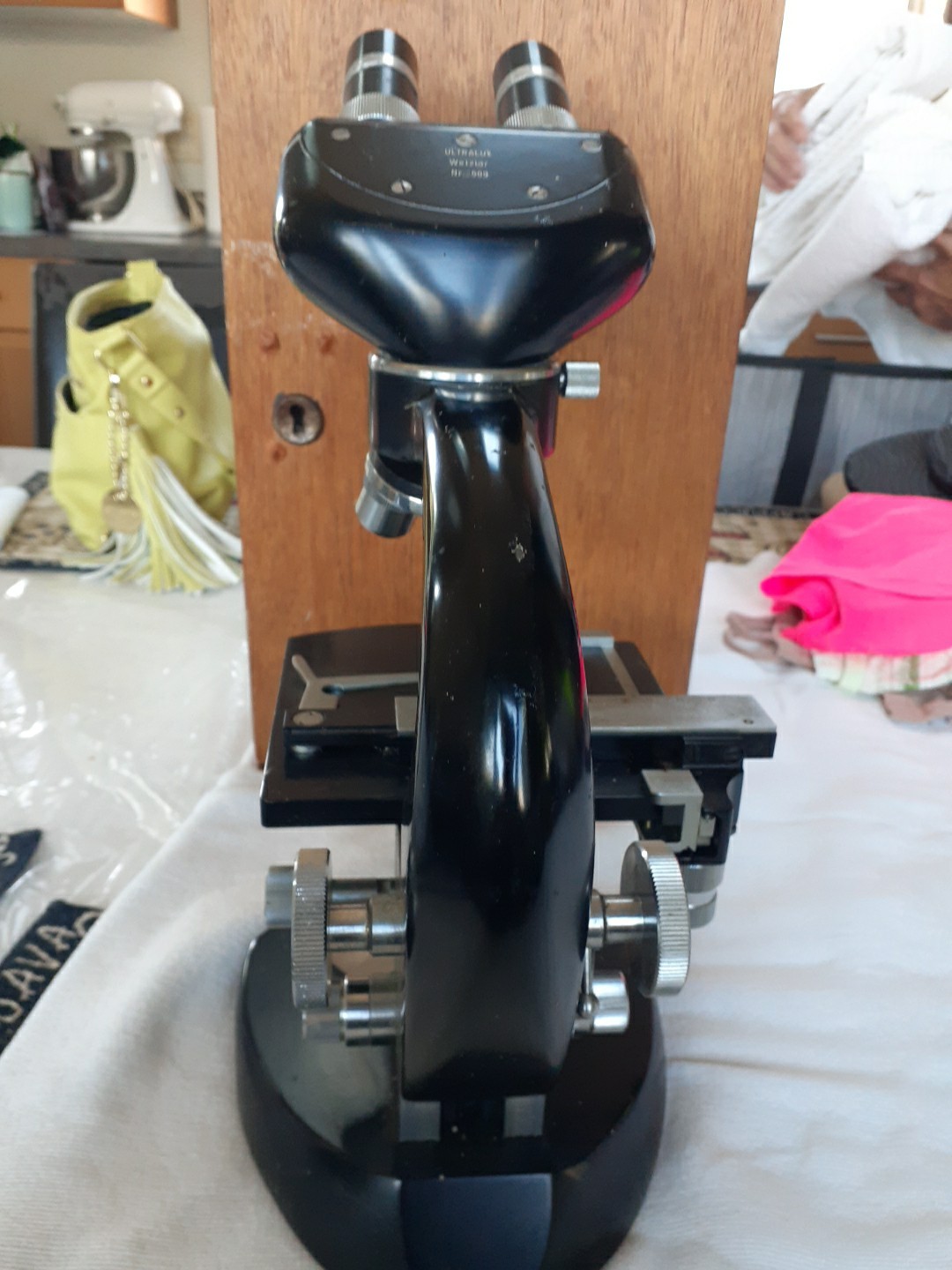Vintage Ultralux Wetzlar Microscope w Case