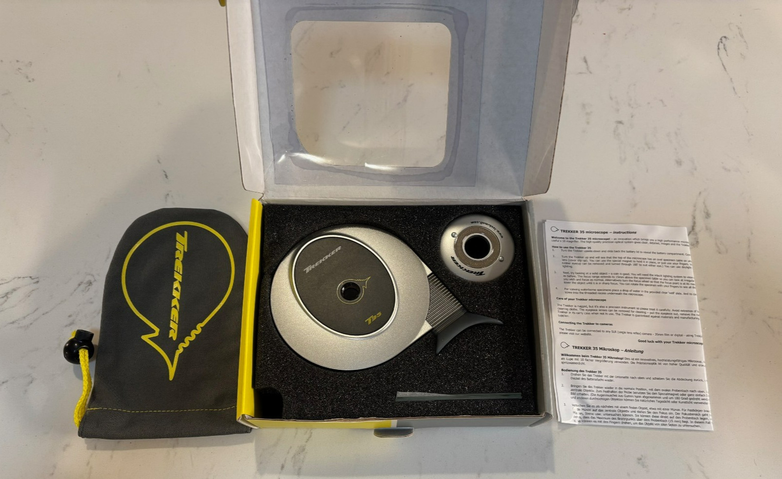 Trekker - Compact Travel Palm Microscope in Box