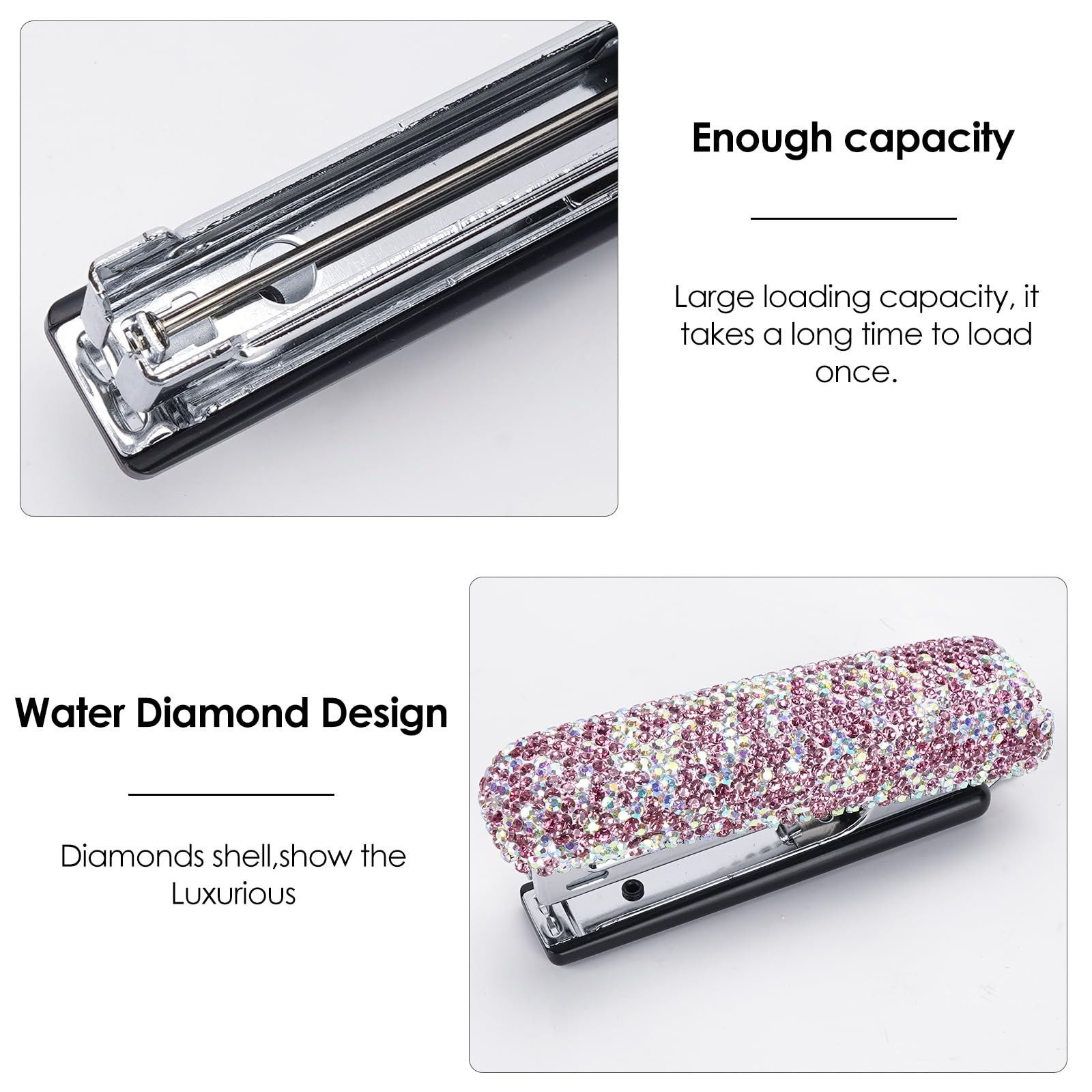 SHIDOW Bling Crystal Stapler, Rhinestone Crystal Stapler, Office Duty Stapler...