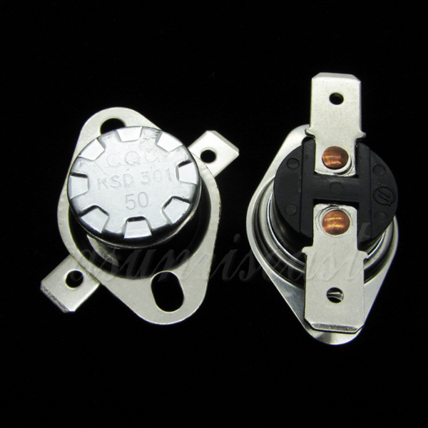 5 × Temperature Switch Thermostat 50°C Degrees Celsius NC Normal Close KSD301