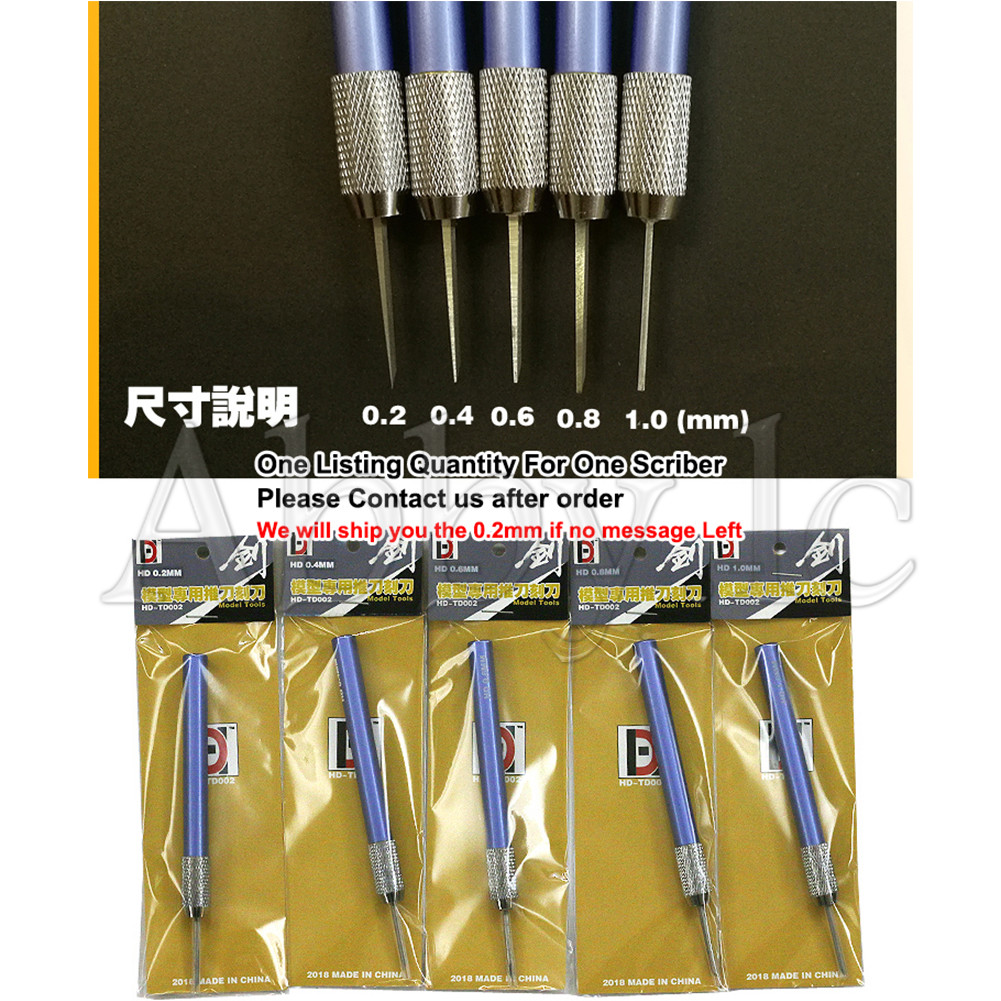 One of 0.2~ 1 mm Modeling Tools Accessory Scriber Craft Tool Scribe Line Chisel