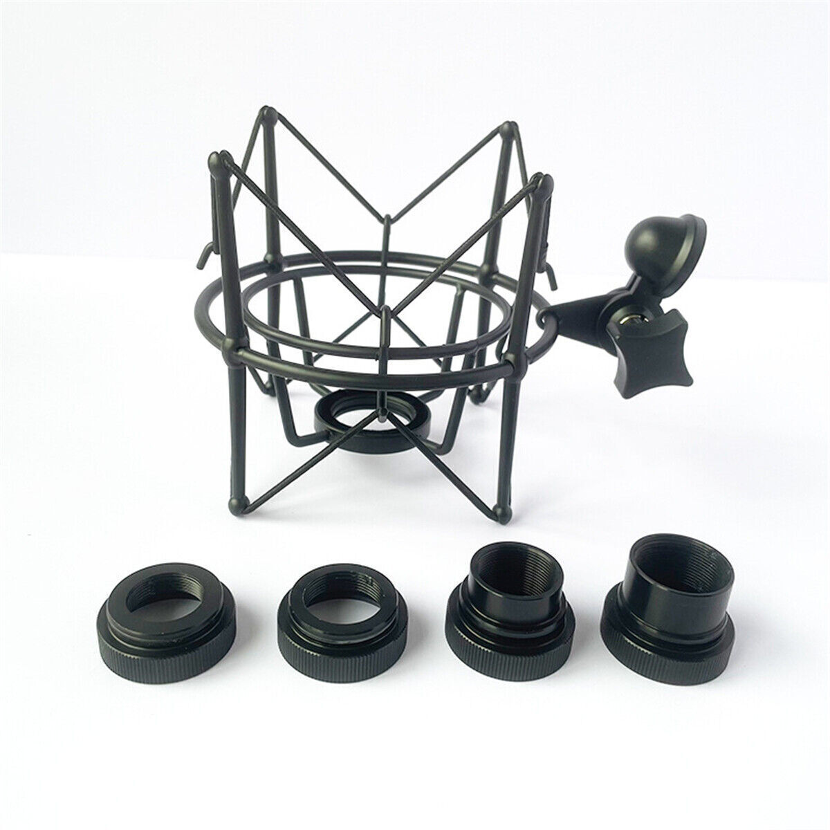 Microphone Metal Shock Mount Bracket Spider Shockproof Suspension Mic Holder