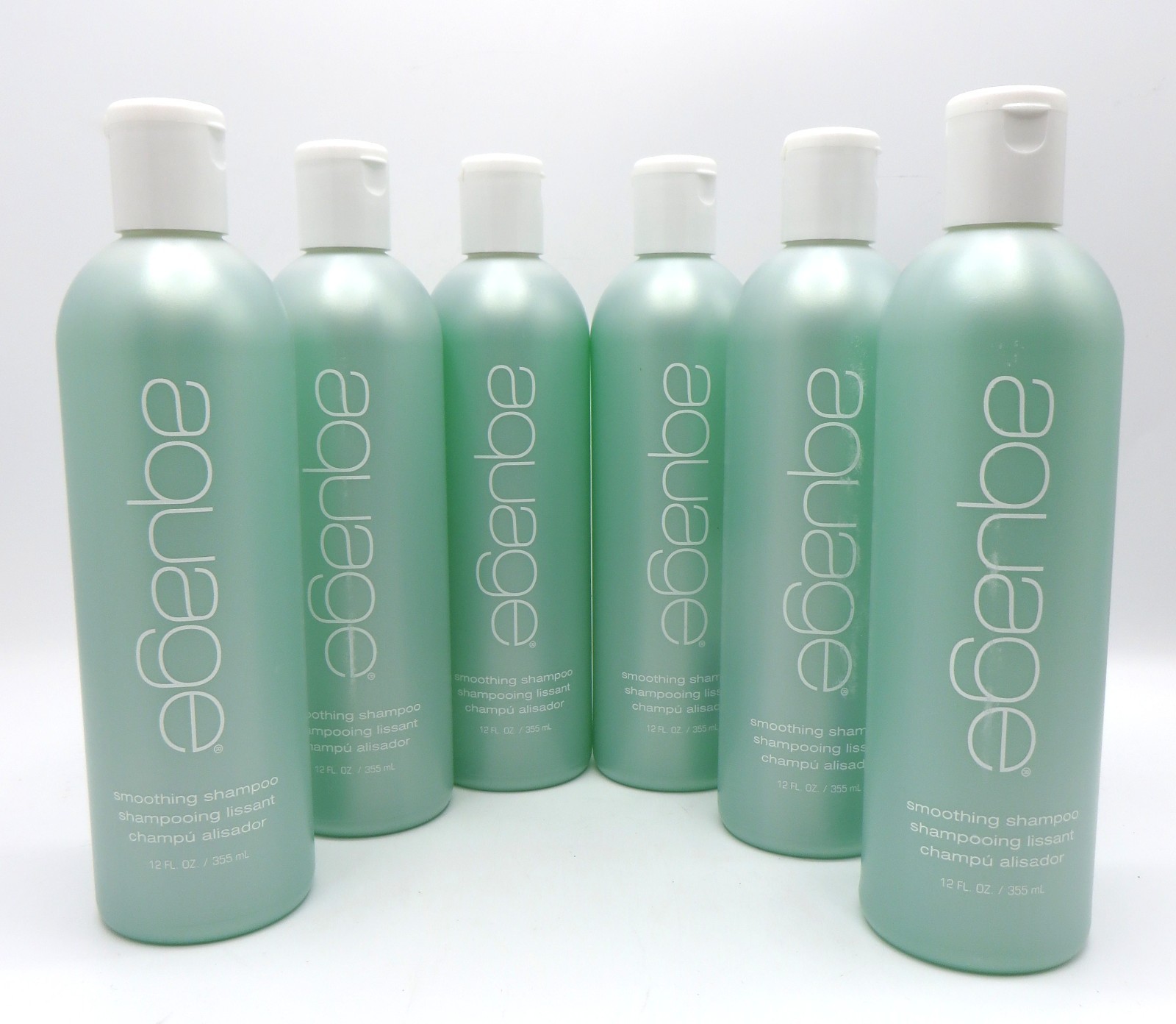 AQUAGE SMOOTHING SHAMPOO 12 OZ (Lot of 6)