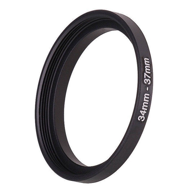 2PCS 34-37mm Filter Adapter Ring 34mm Male Thread to 37mm Female Thread