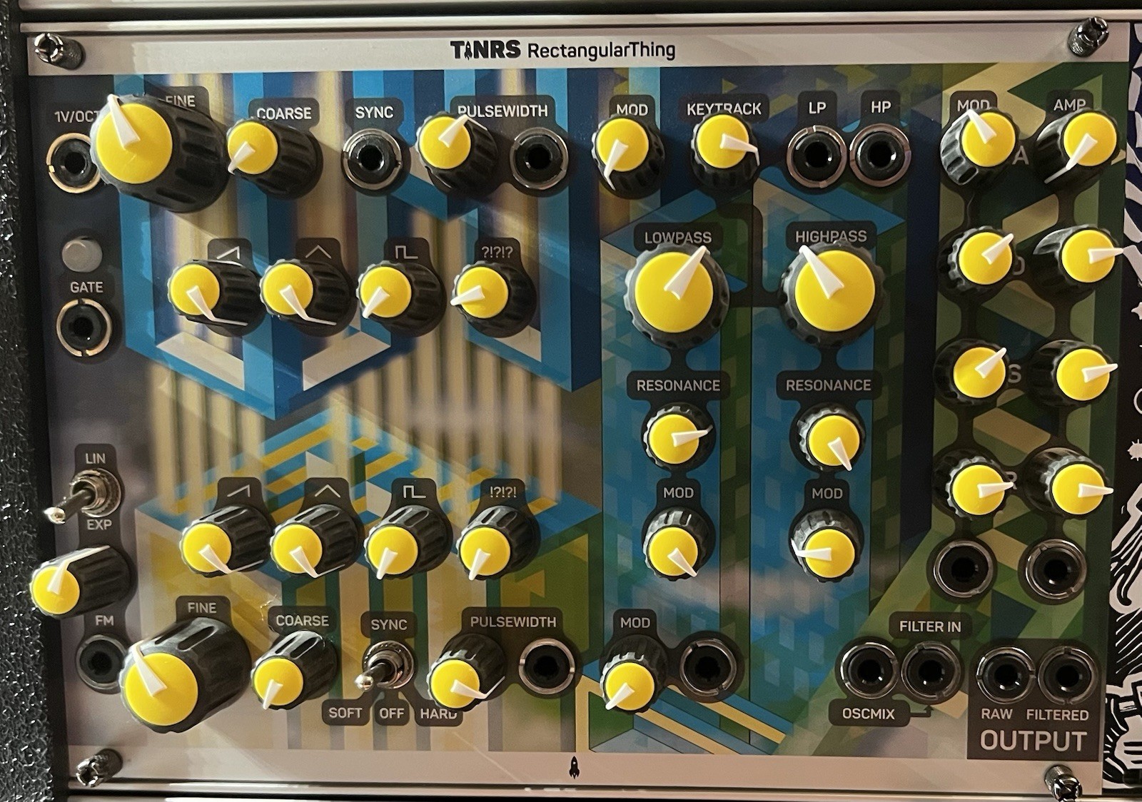 TiNRS Rectangular Thing Eurorack Synthesizer Module