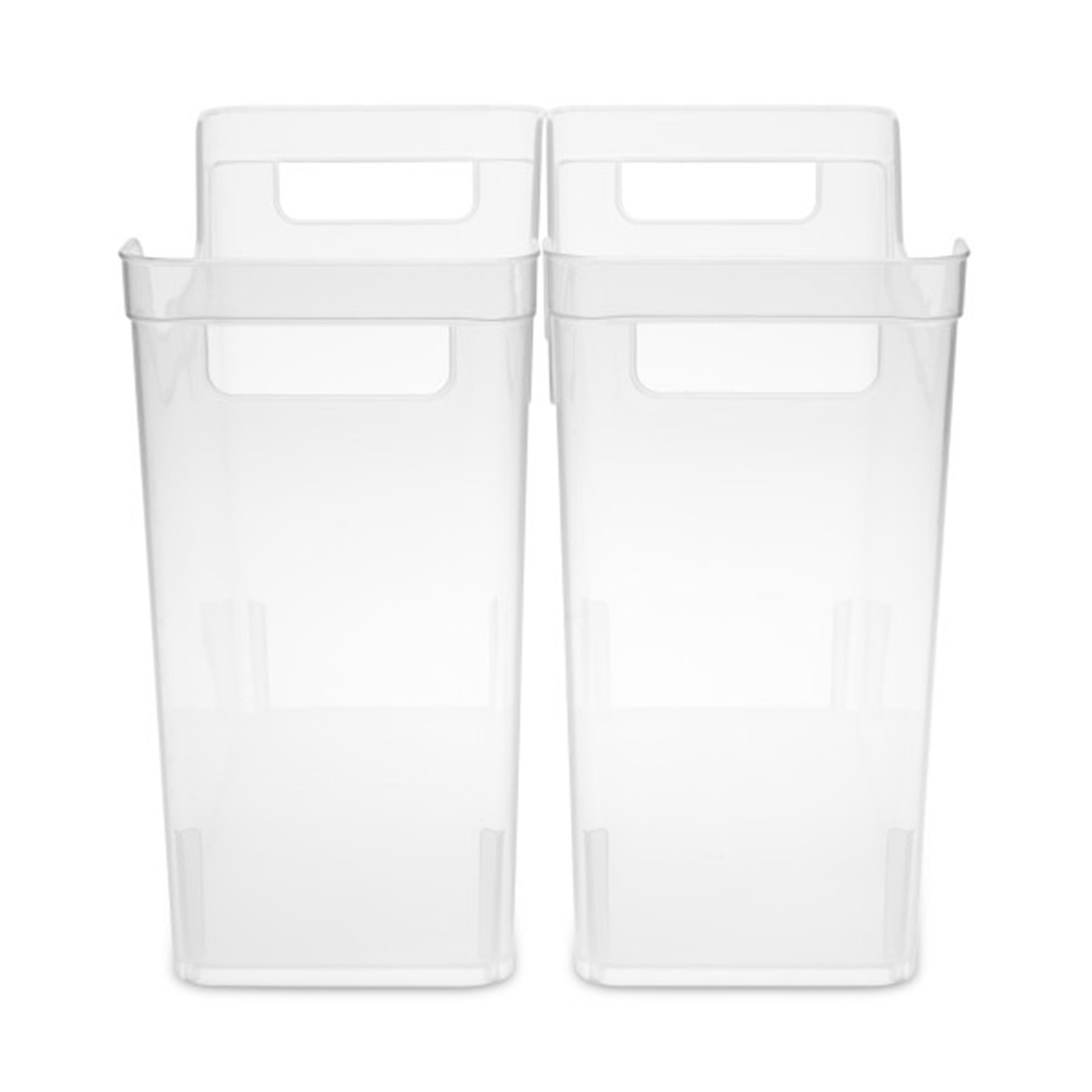 Sterilite Narrow Shelf Home Storage Organizing Plastic Container, 6 Pack, Clear