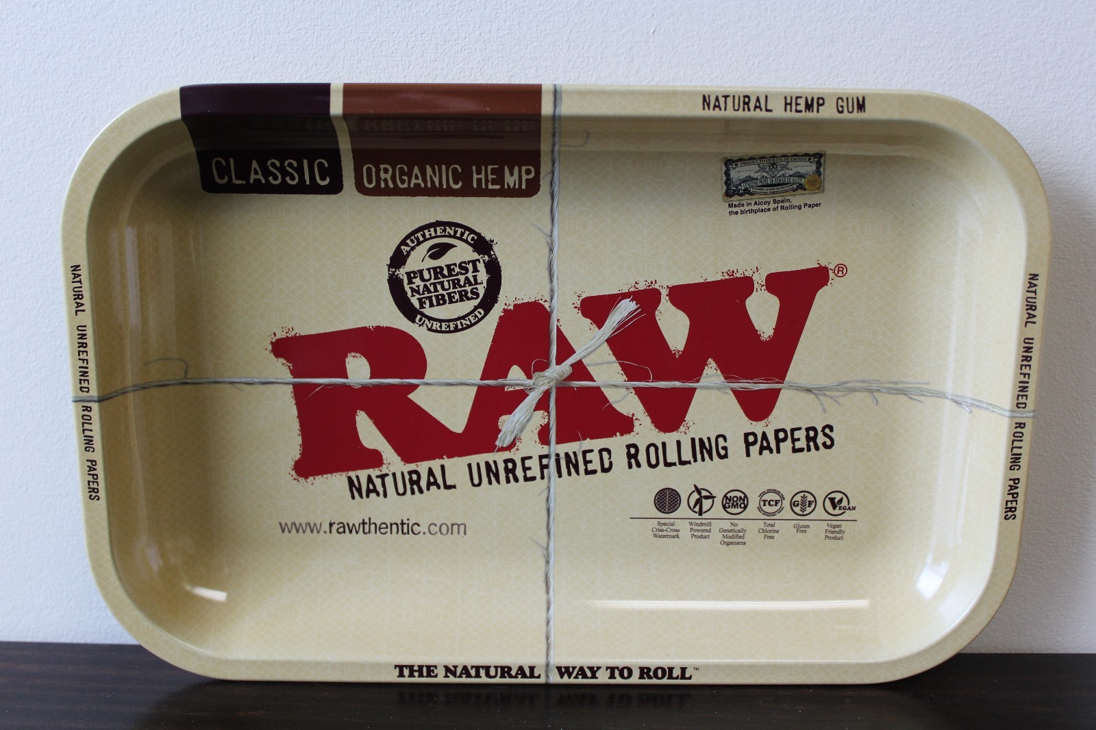 RAW Tray Small Roll Vintage Style Metal Cigarette Tray 7x11