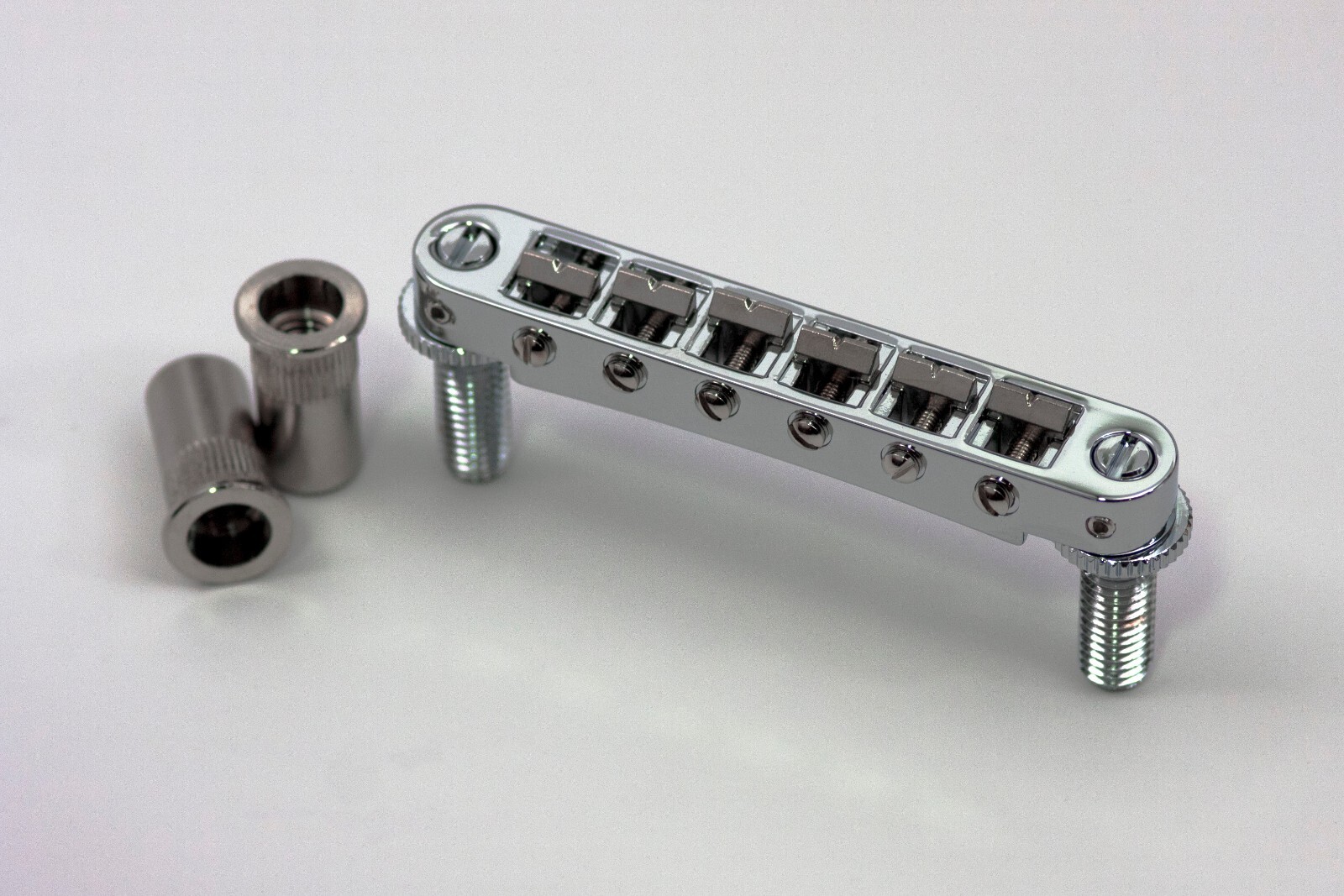 TPFP-C TonePros Metric Bridge w/ Pre-Notched Saddles!  Chrome