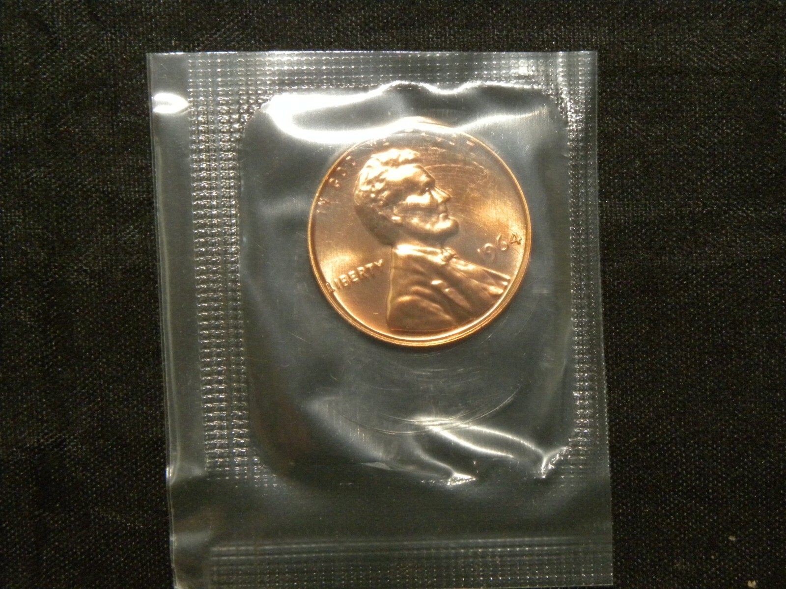1964 Lincoln Gem Proof Memorial Cent Penny In Original Proof Set Cellophane