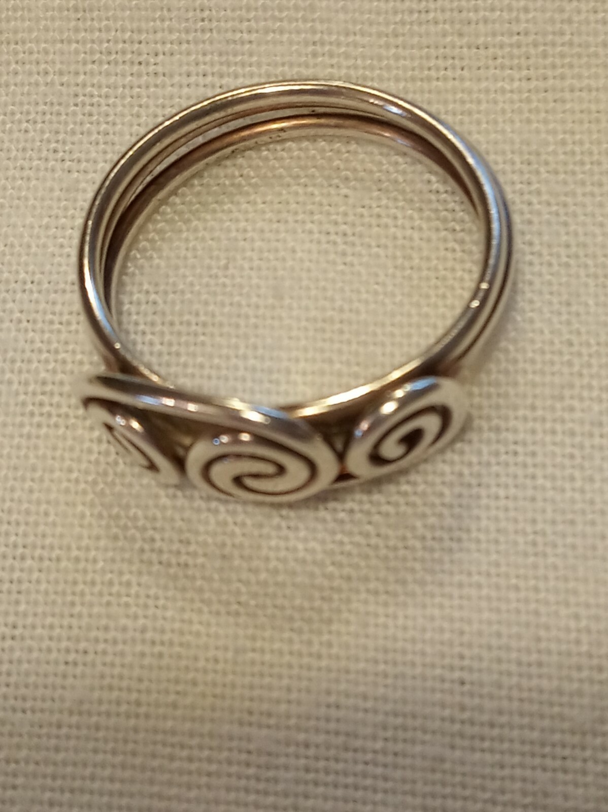 Lovely Indian Silver 925 Swirly Ring