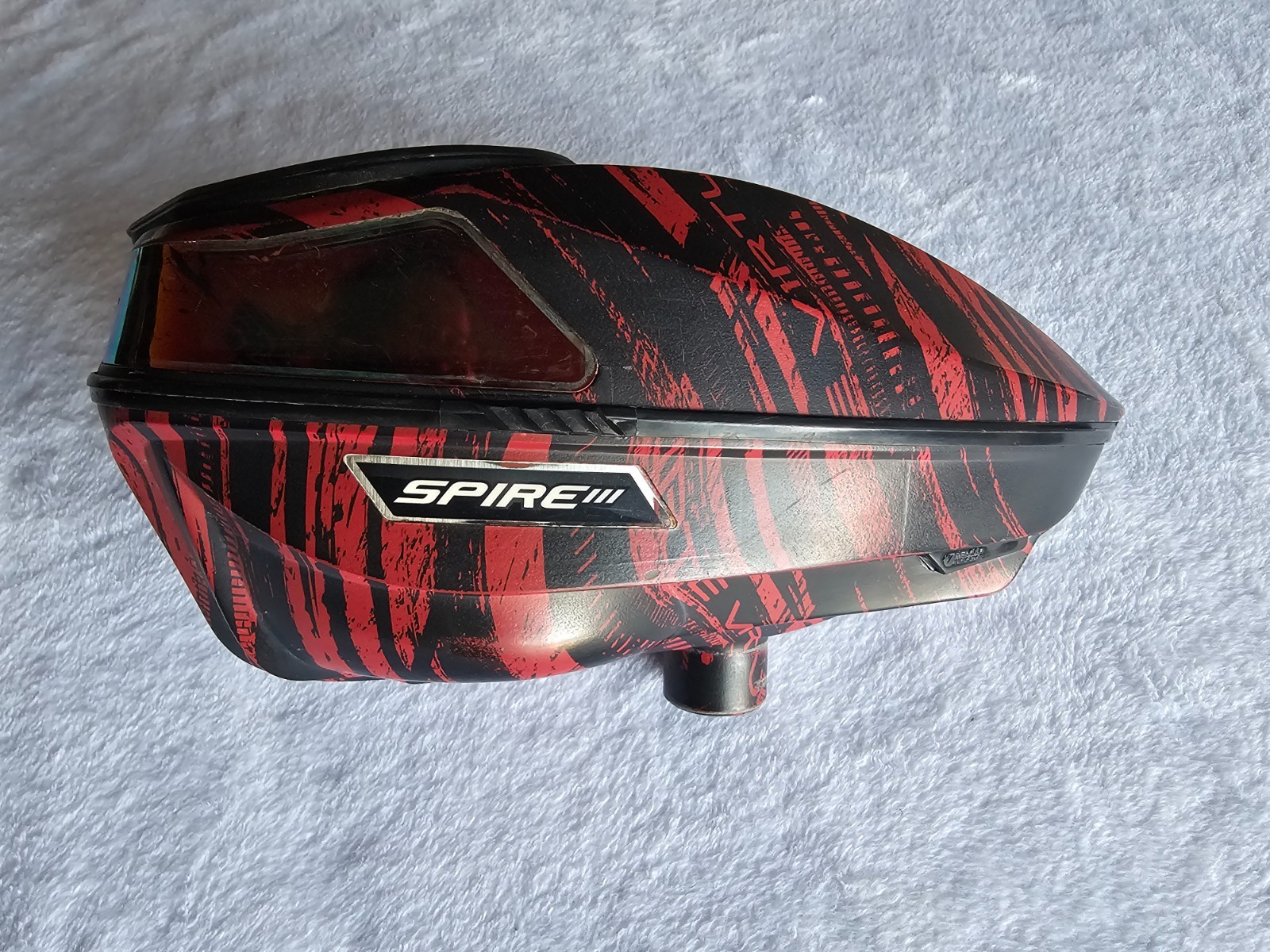 Virtue Spire III Paintball Loader Graphic Fire + CrownSF II Speed Feed 230rd