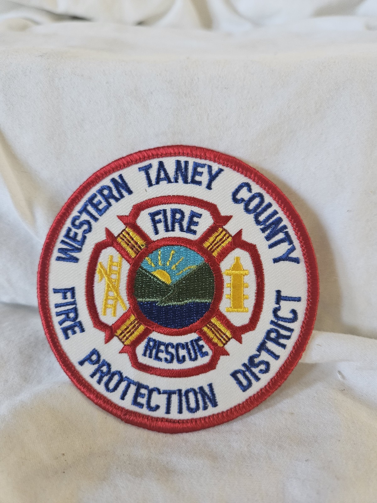 WESTERN TANEY COUNTY Fire & Rescue Protection District Embroidered Patch 4"