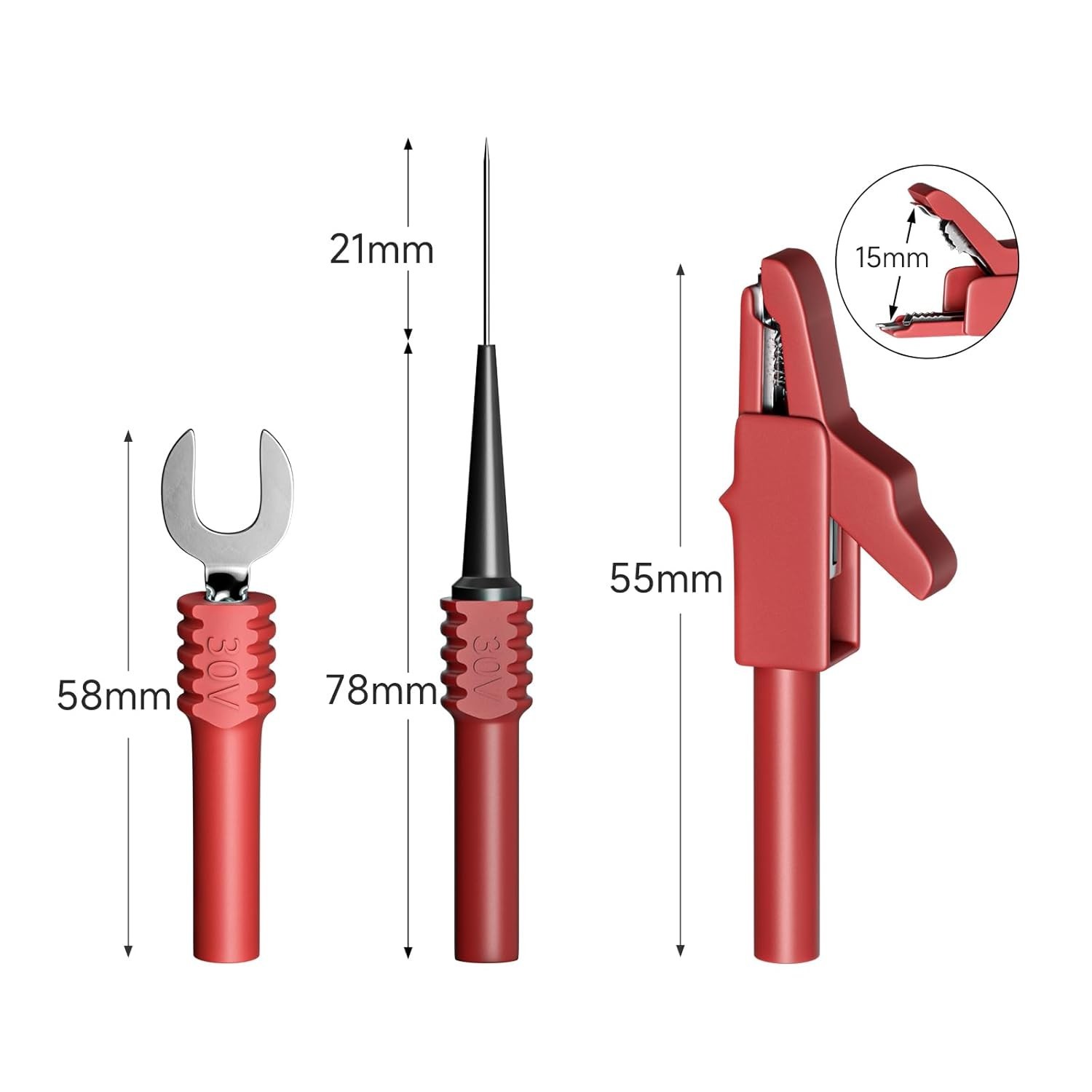 Stackable Banana Plug Alligator Clips Fork Pins - 40PCS