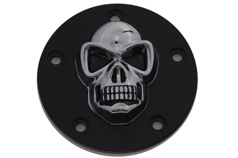 V-Twin 30-0181BC Black Skull Style Point Cover