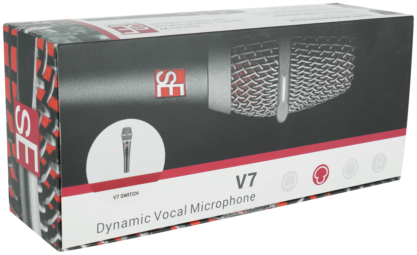 Se Electronics V7 Switch Supercardioid Handheld Microphone w/Magnetic Switch