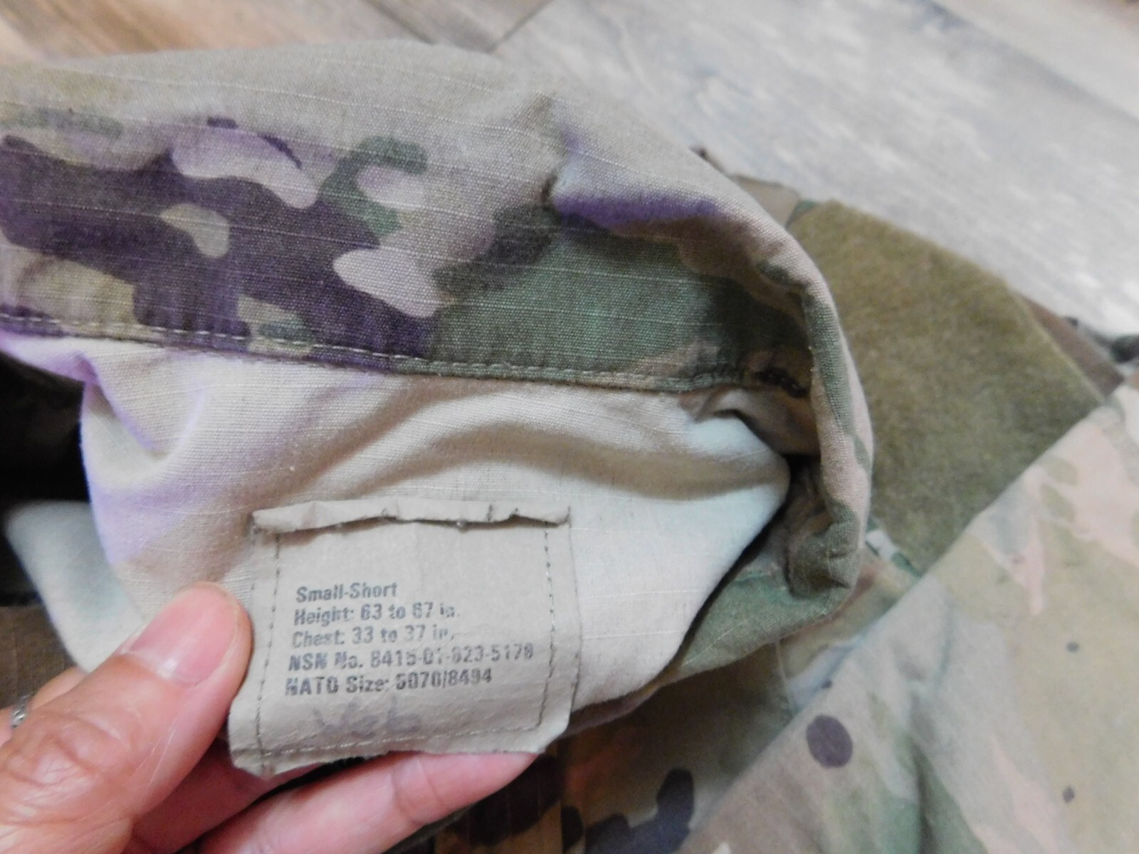 US ARMY OCP COAT SZ SMALL - SHORT