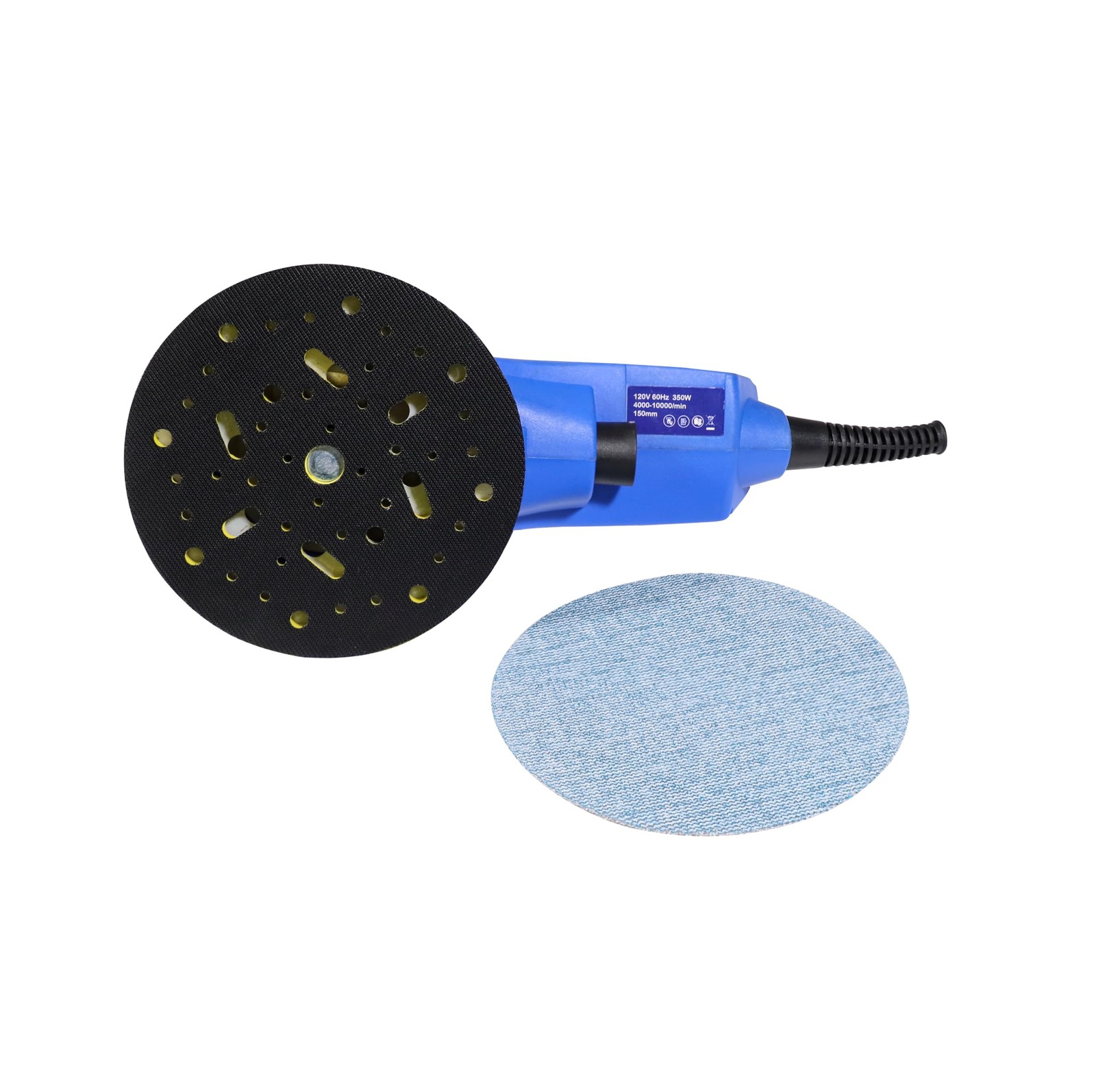 5mm Random Orbital Sander, Brushless 480W 4A, Multi-function Variable Speed E...