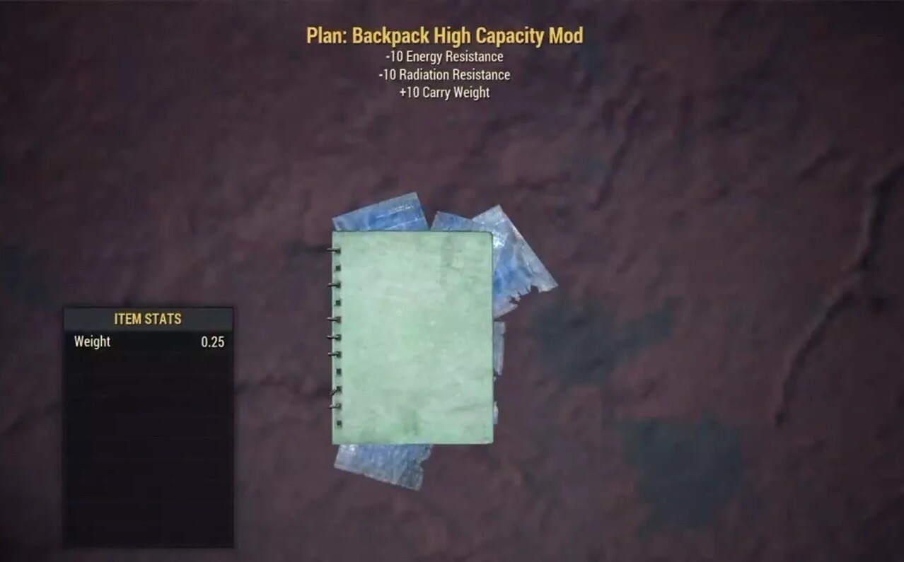 (Xbox) Backpack High Capacity Mod Plan