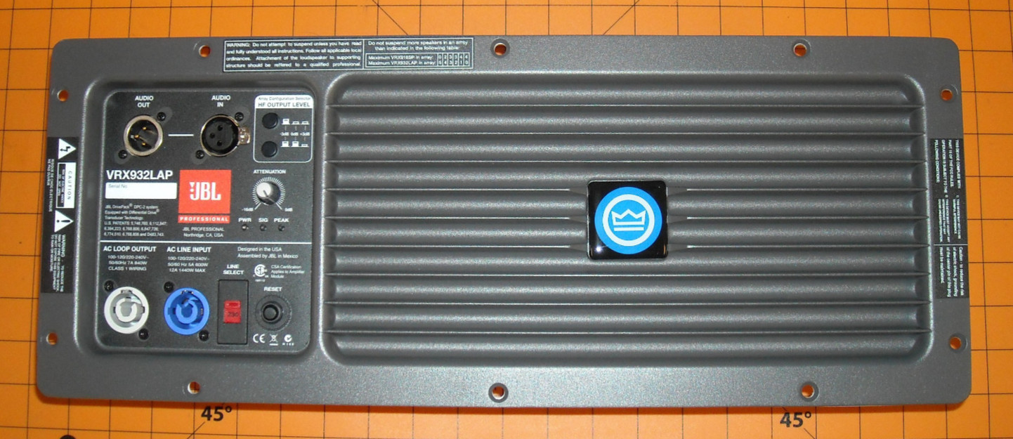 JBL VRX932LAP Complete Amplifier Assembly 363679-004X