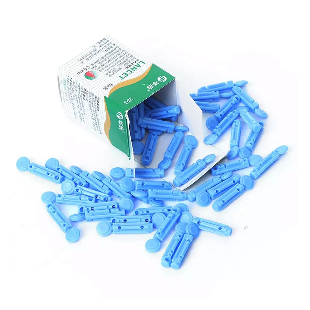 50Pcs/box Medical Blood Collecting Lancet Needles Blood Glucose Diabetes Test
