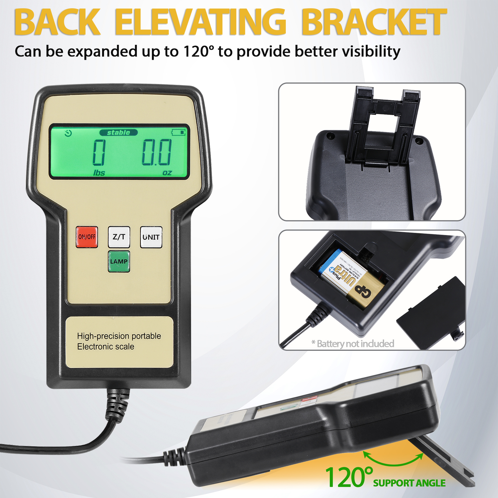 Electronic Refrigerant Scale 220LB Digital HVAC A/C Refrigerant Freon Charging R