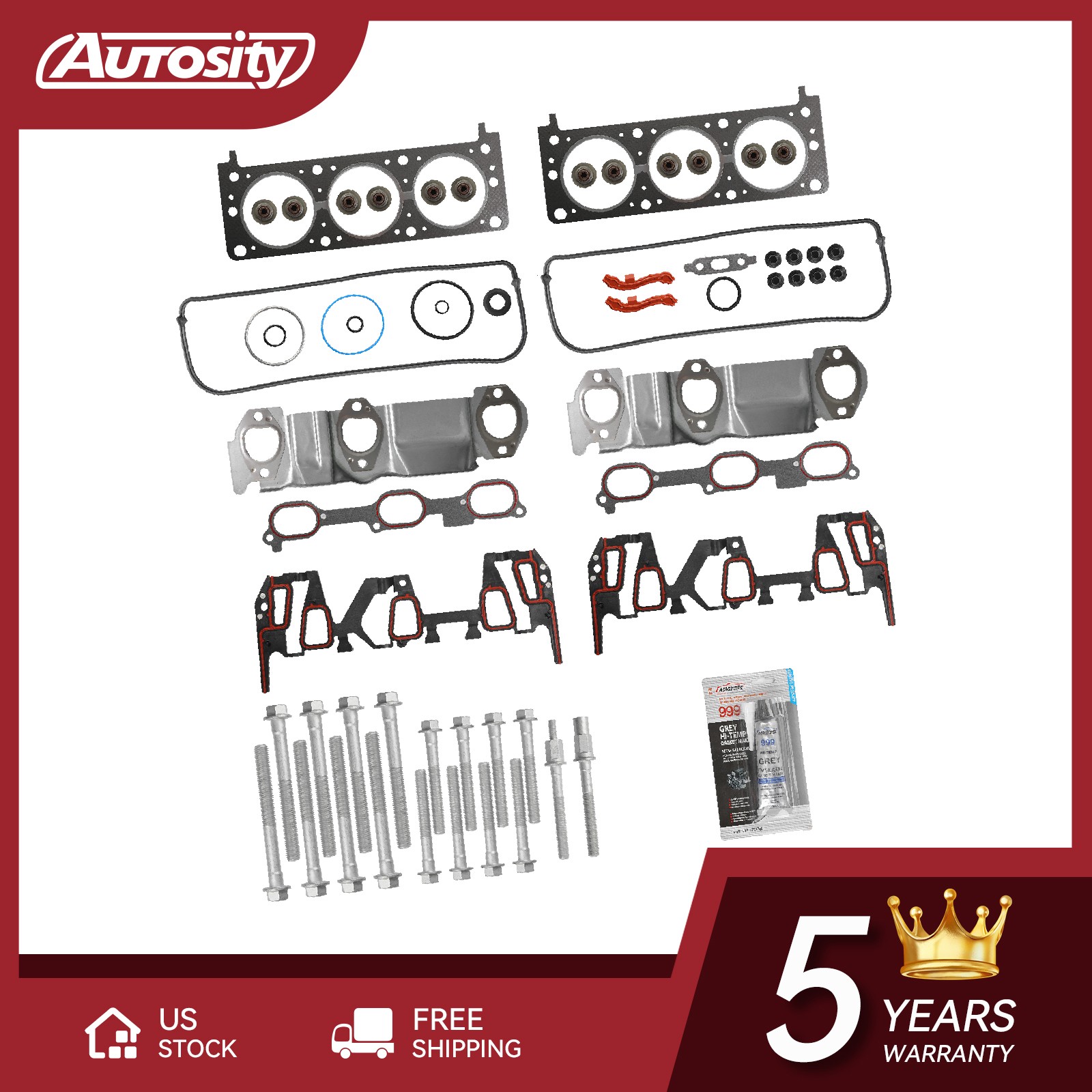 Head Gasket Set For 06-07 Pontiac Torrent 05-07 Chevrolet Equinox 08-09 3.4L V6