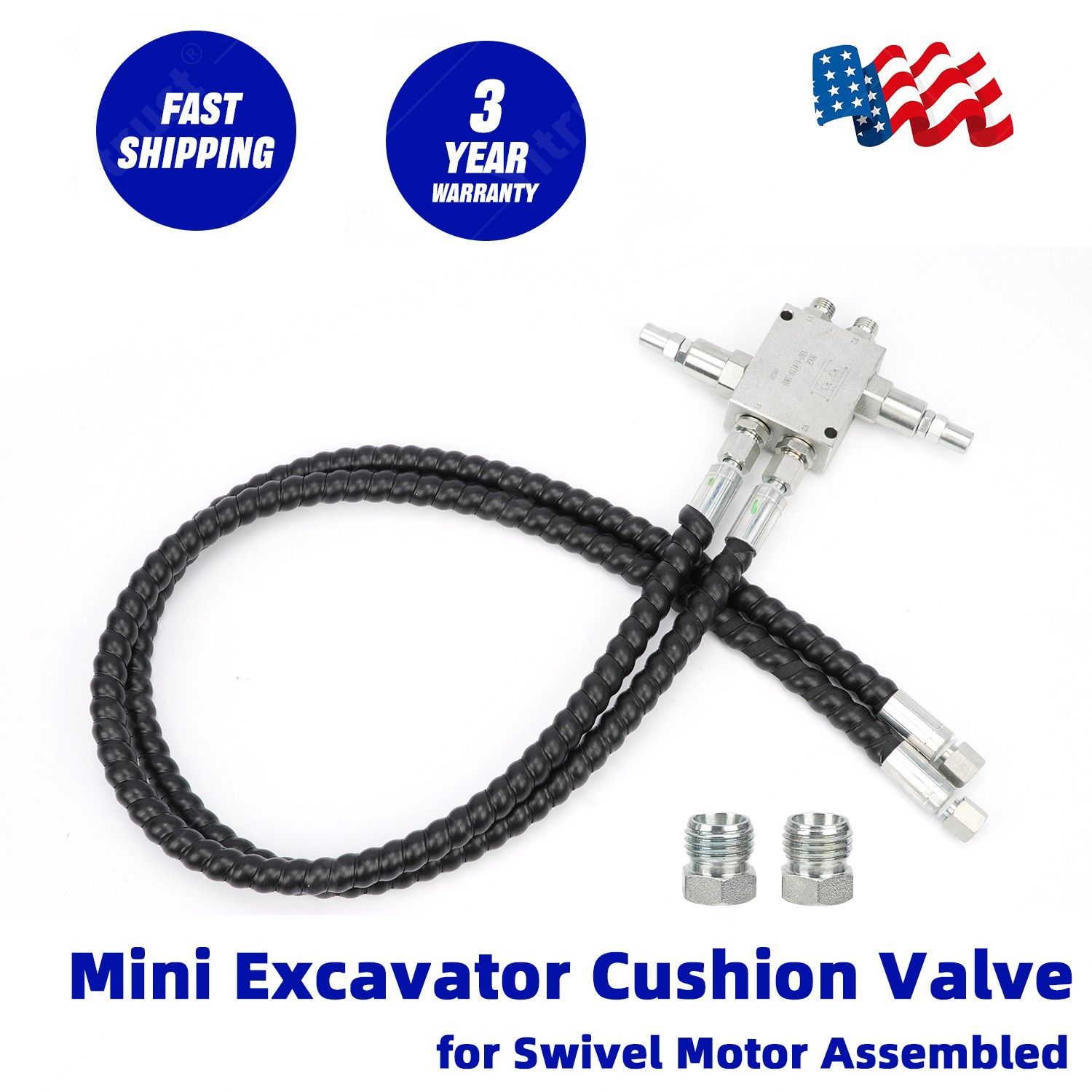 Chinese Mini Excavator Cushion Valve Kit Complete for Swivel Motor Assembled