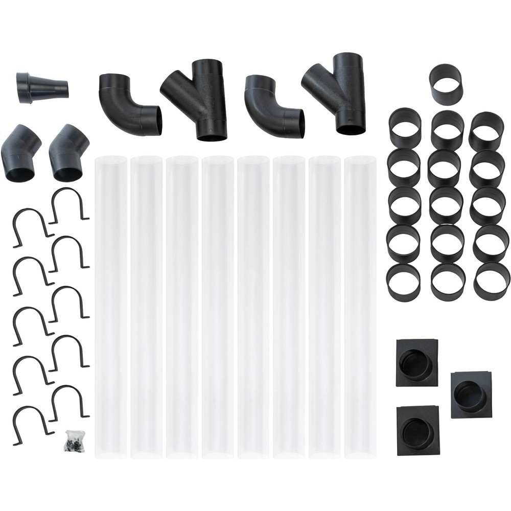 T34593 4" Clear Pipe Dust Collection Kit