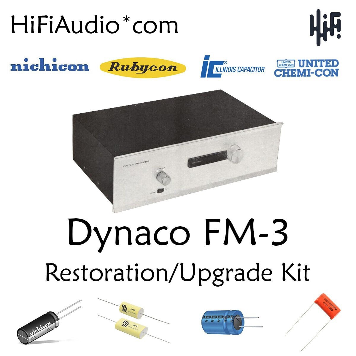 Dynaco FM3 tuner Restoration Kit repair service capacitor