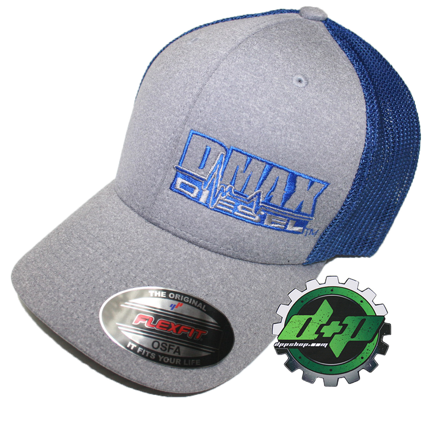 Dmax Duramax hat ball cap fitted flex fit flexfit stretch diesel OSFA BLUE
