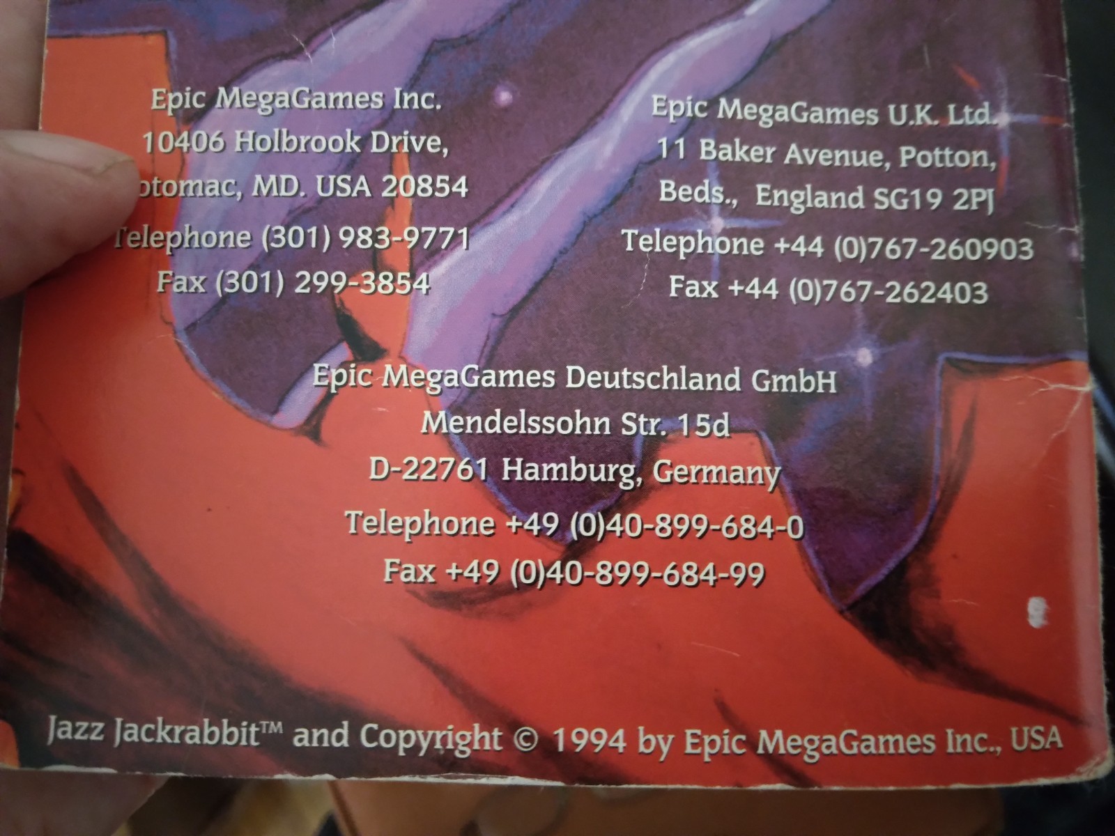 Jazz Jackrabbit Epic MegaGames, from the 1990s, disk, collector's item