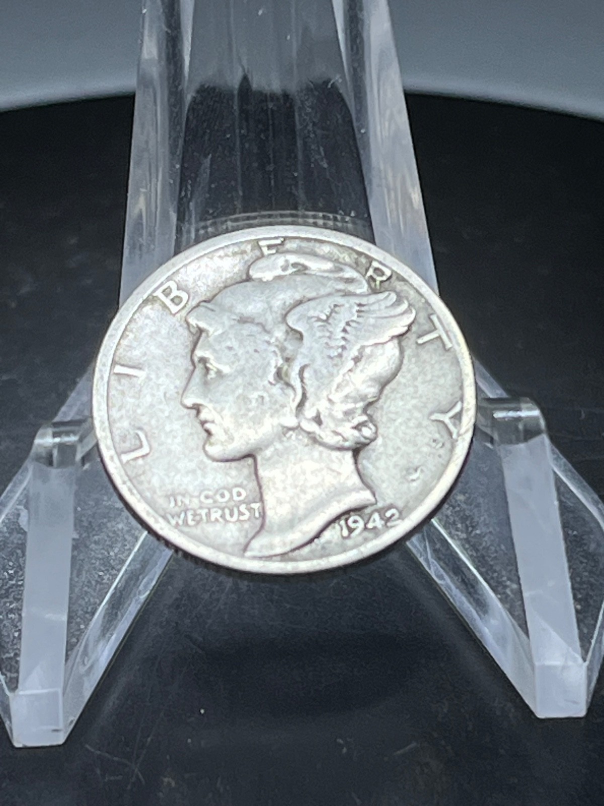 1942  Mercury Dime - Actual Silver Coin  Shown # CB41