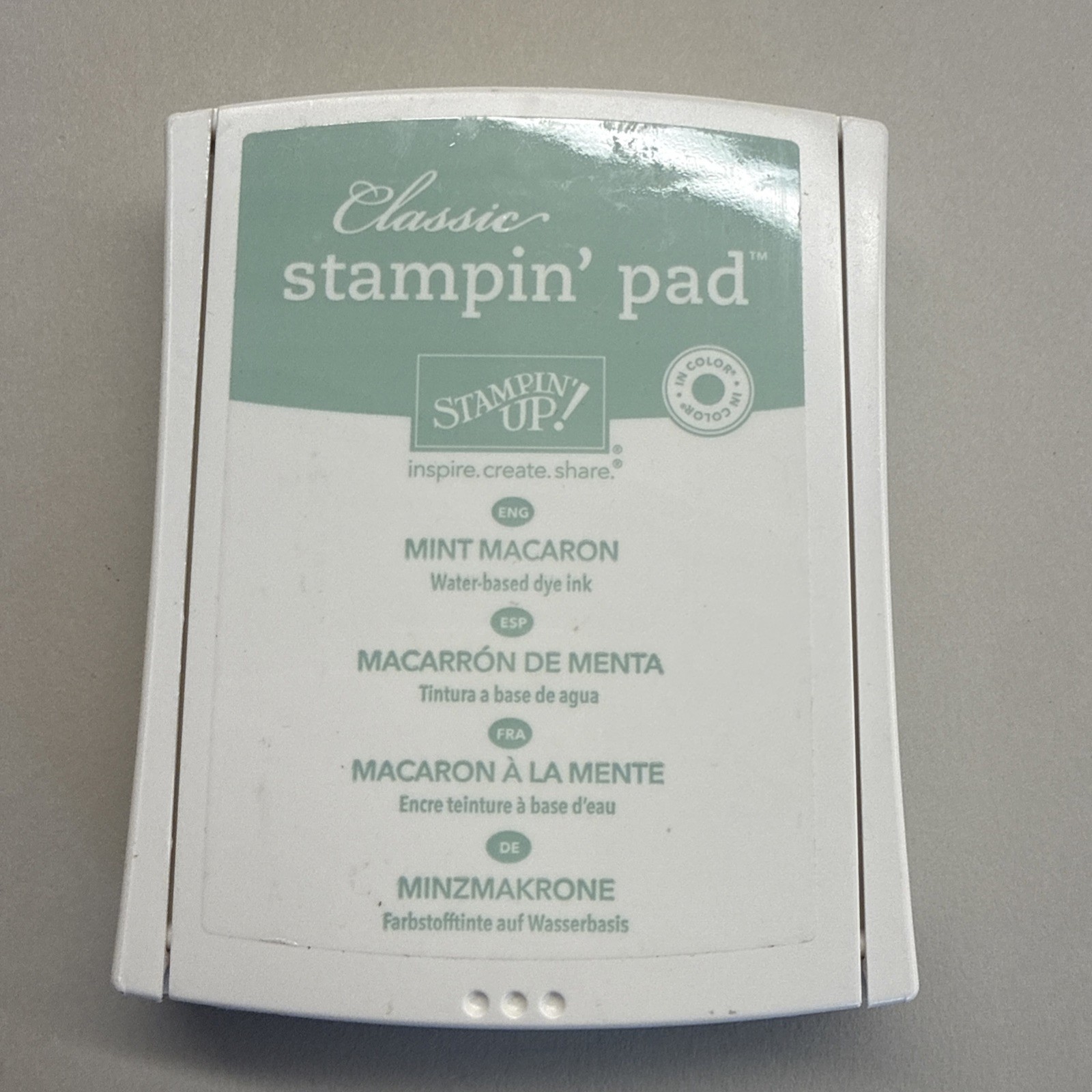 Stampin' Up! Pad Water Based Dye Ink Mint Macaron 138326