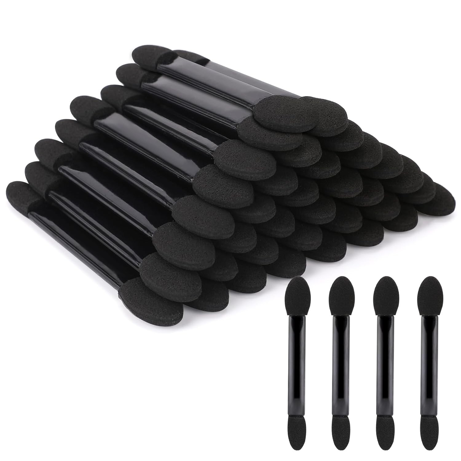 50 Pcs Disposable Double Head Eyeshadow Sponge Brushes 50PCS