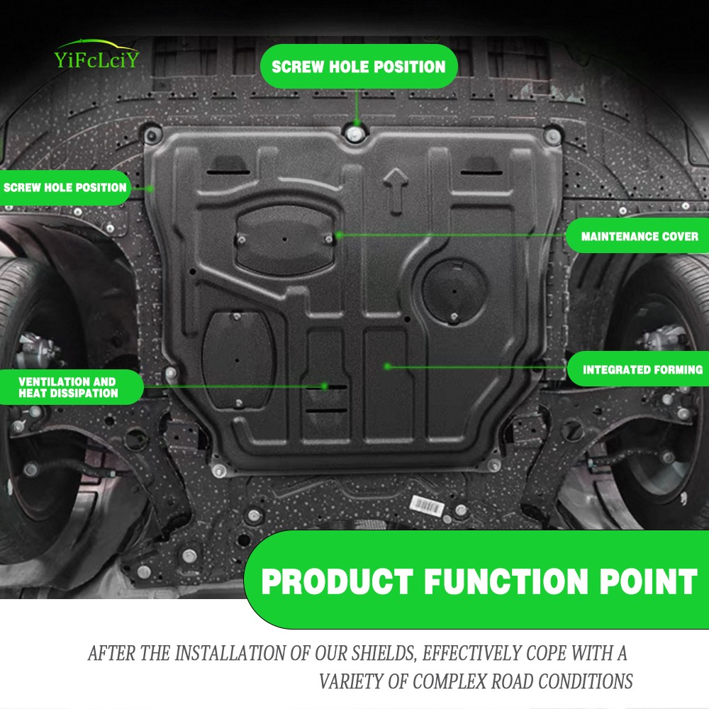 2Pcs Engine Skid Plate For 2011-2018 Audi A7 Under Splash Shield Heavy Duty