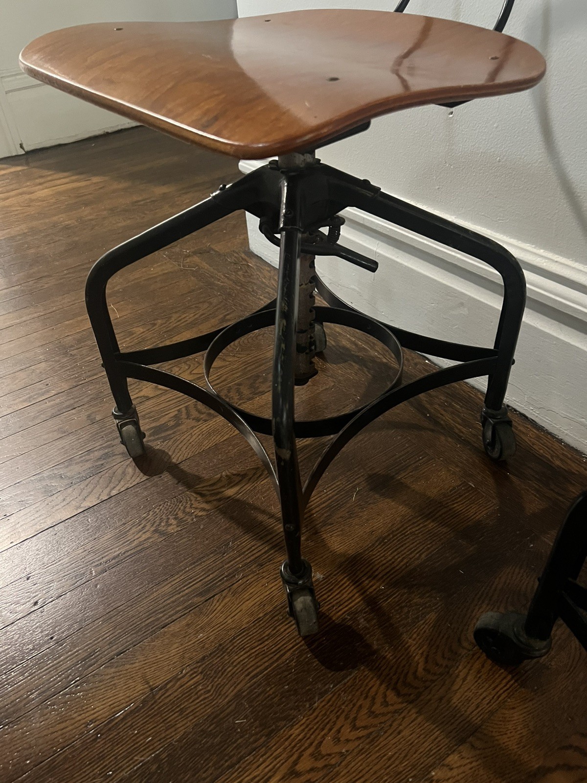 Vintage Industrial Toledo Drafting Stools (pair)