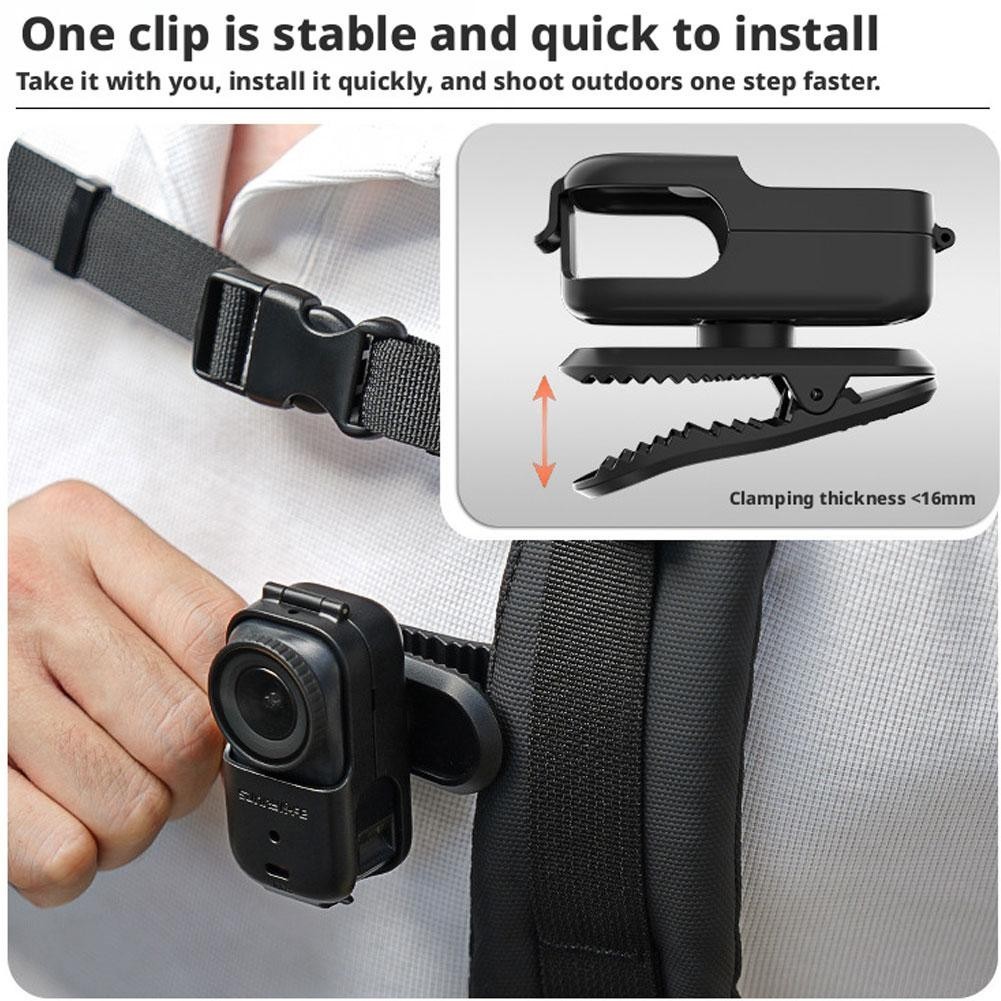 Osmo Nano Backpack Clip - Secure 360° Rotating Camera HO Mount T V5T0
