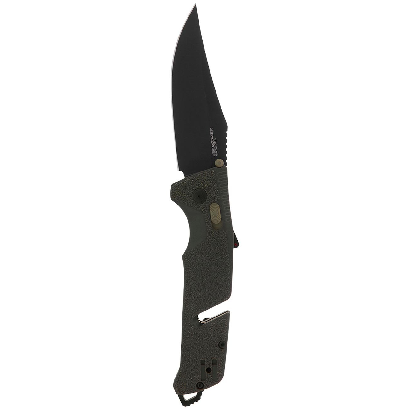 SOG Trident at Ambidextrous Professional Straight Folding Knife | Heat-Treate...