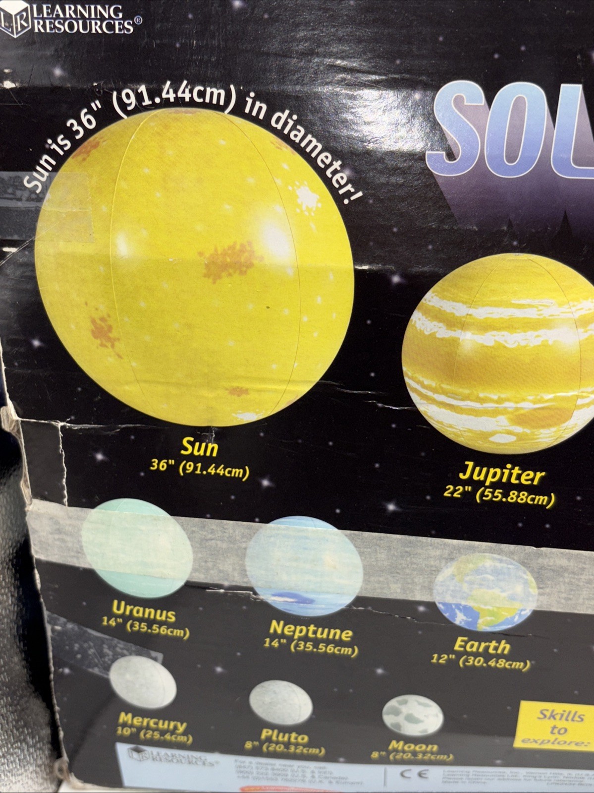 Learning Resources Inflatable Solar System - Blow Up Planets for Home or School