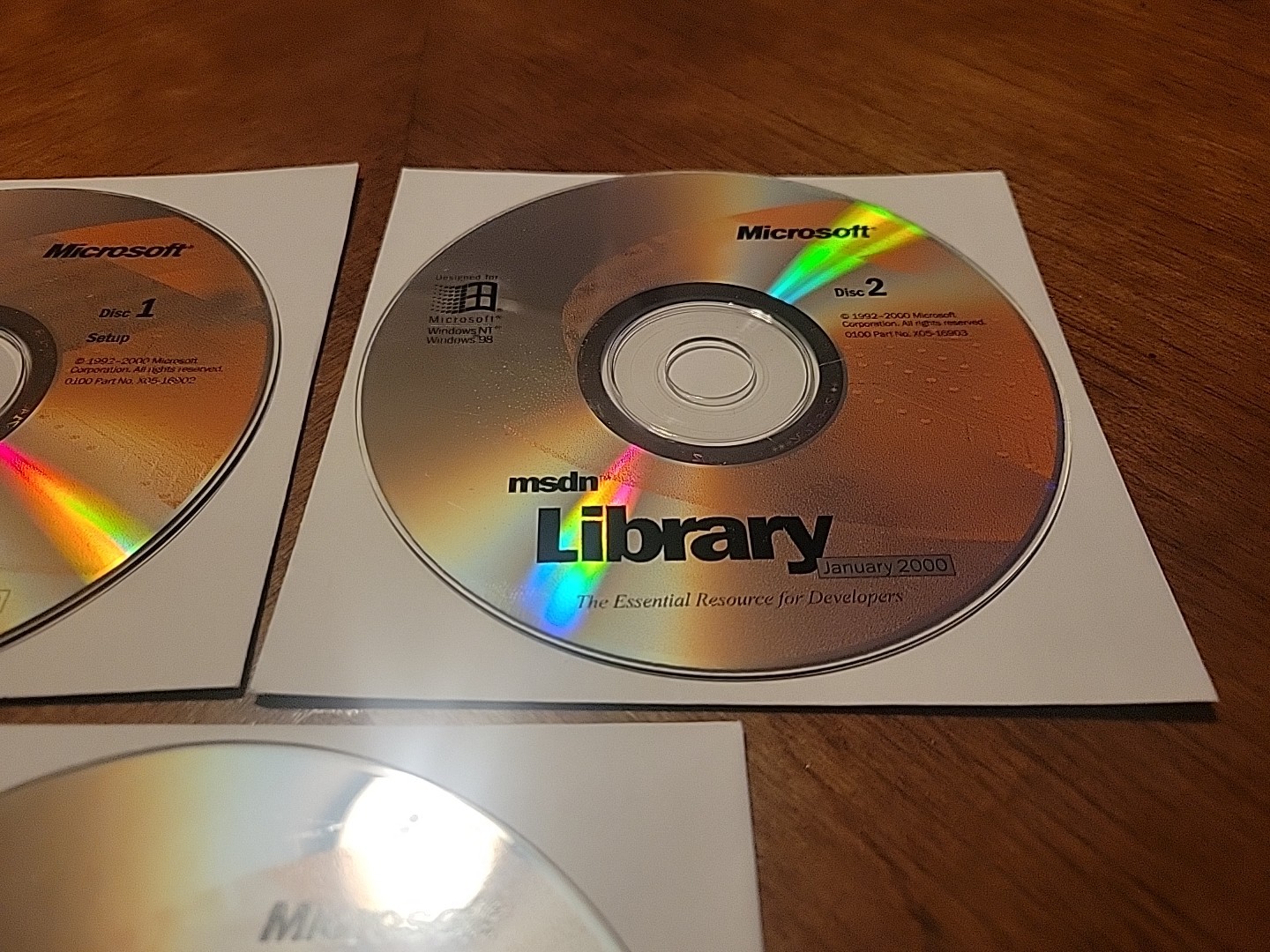 Microsoft Windows MSDN Library January 2000 Loose Discs - 1-3 - Tested Works