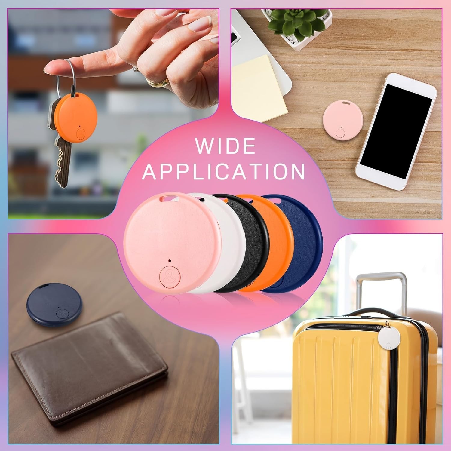 Value!! 5 Packs Smart Item Finder Portable Tracker GPS Tracking Mobile Anti Loss