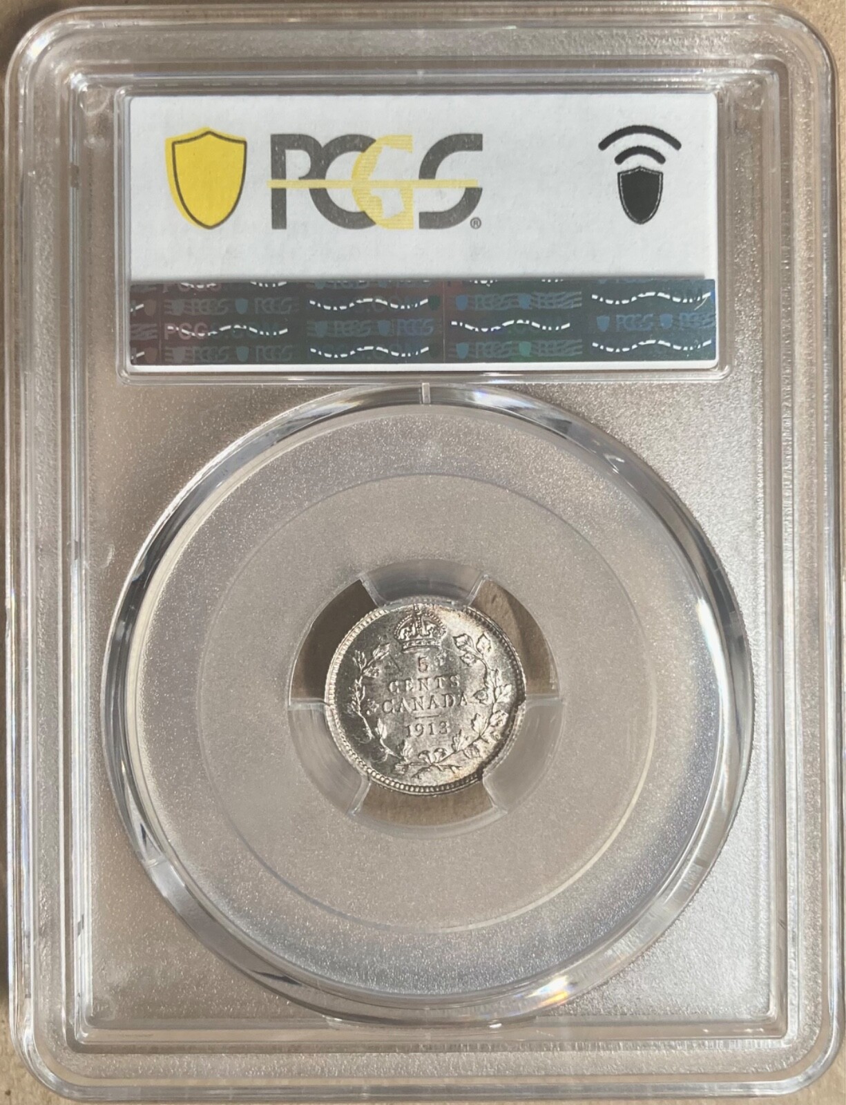 1913 PCGS MS64 Canada 5c Silver