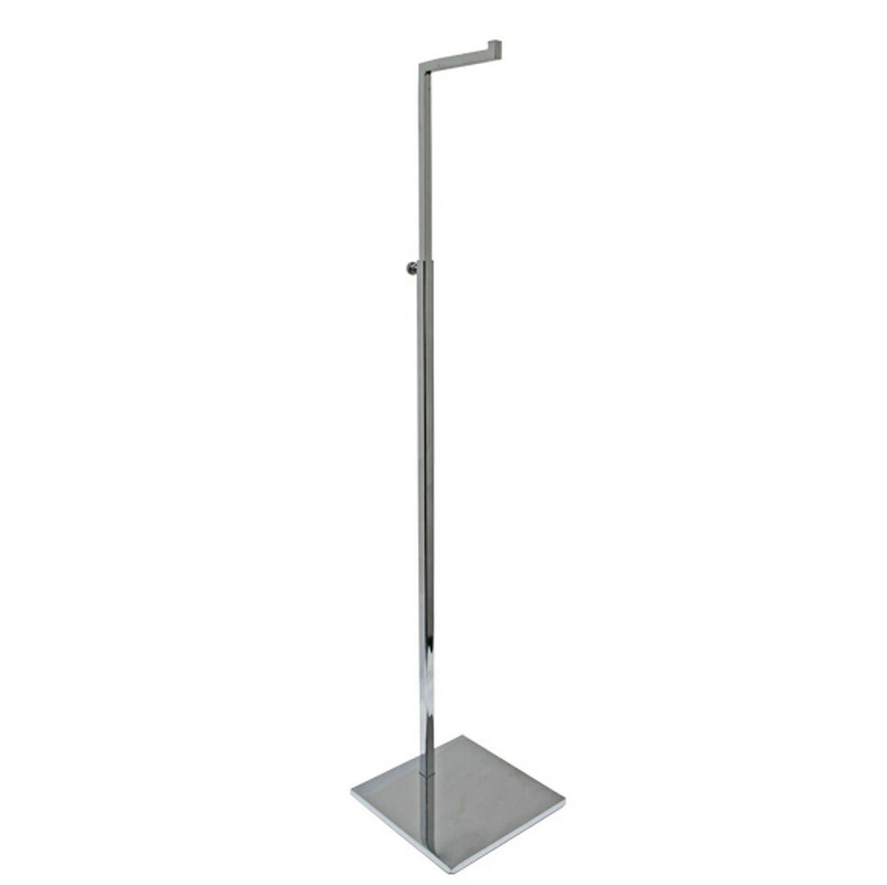 Adjustable Single Hook Scarves Purse Handbag Display Stand Retail Store-Chrome
