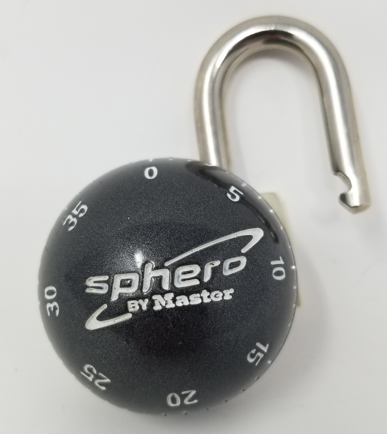 Master Lock Sphero Spinner Combination Padlock Combo Lock Black Works