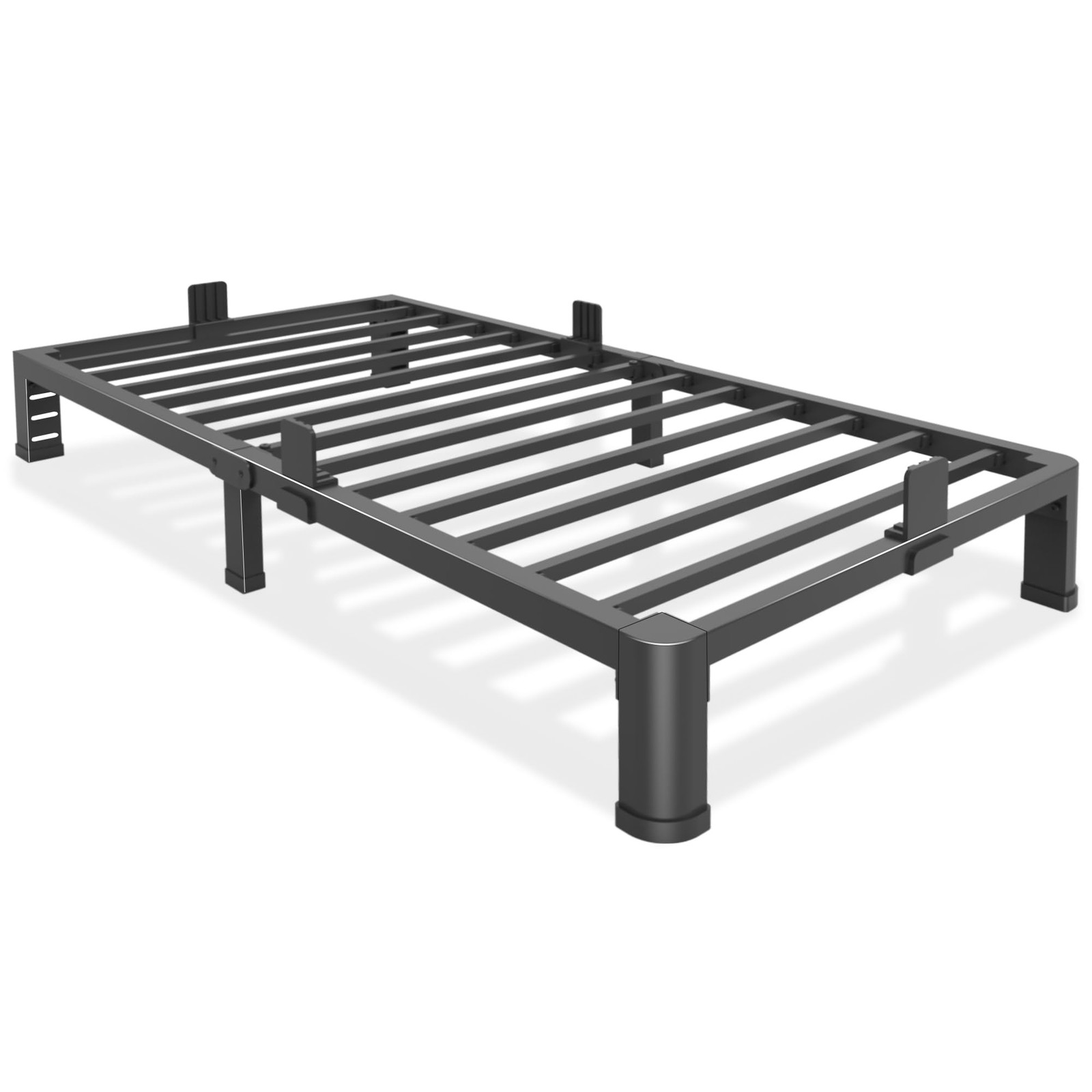 Bilily 6 Inch Low Twin Bed Frame with Round Corner Legs,3500 LBS Heavy Duty L...