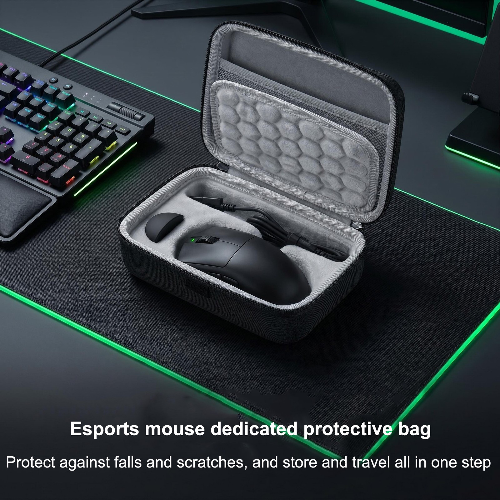Travel Carrying Case For Razer Viper V4 Pro/V3 Pro Mouse Hard EVA Storage Bag